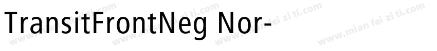 TransitFrontNeg Nor字体转换